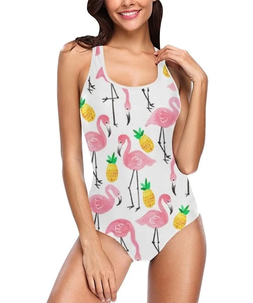 One-Pieces Unique Tropical Fruit One Piece Swimsuit Swimwear Bathing Suit for Women Juniors (XS-3XL) - Multi 9 - CX18ESL87N6