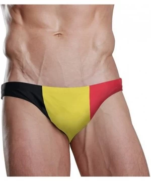 Briefs Sexy Swim Brief Bikini National Flag Beach Athletic Swimwear Briefs Sports - Belgium Flag - CM18T4U2GAE