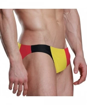 Briefs Sexy Swim Brief Bikini National Flag Beach Athletic Swimwear Briefs Sports - Belgium Flag - CM18T4U2GAE