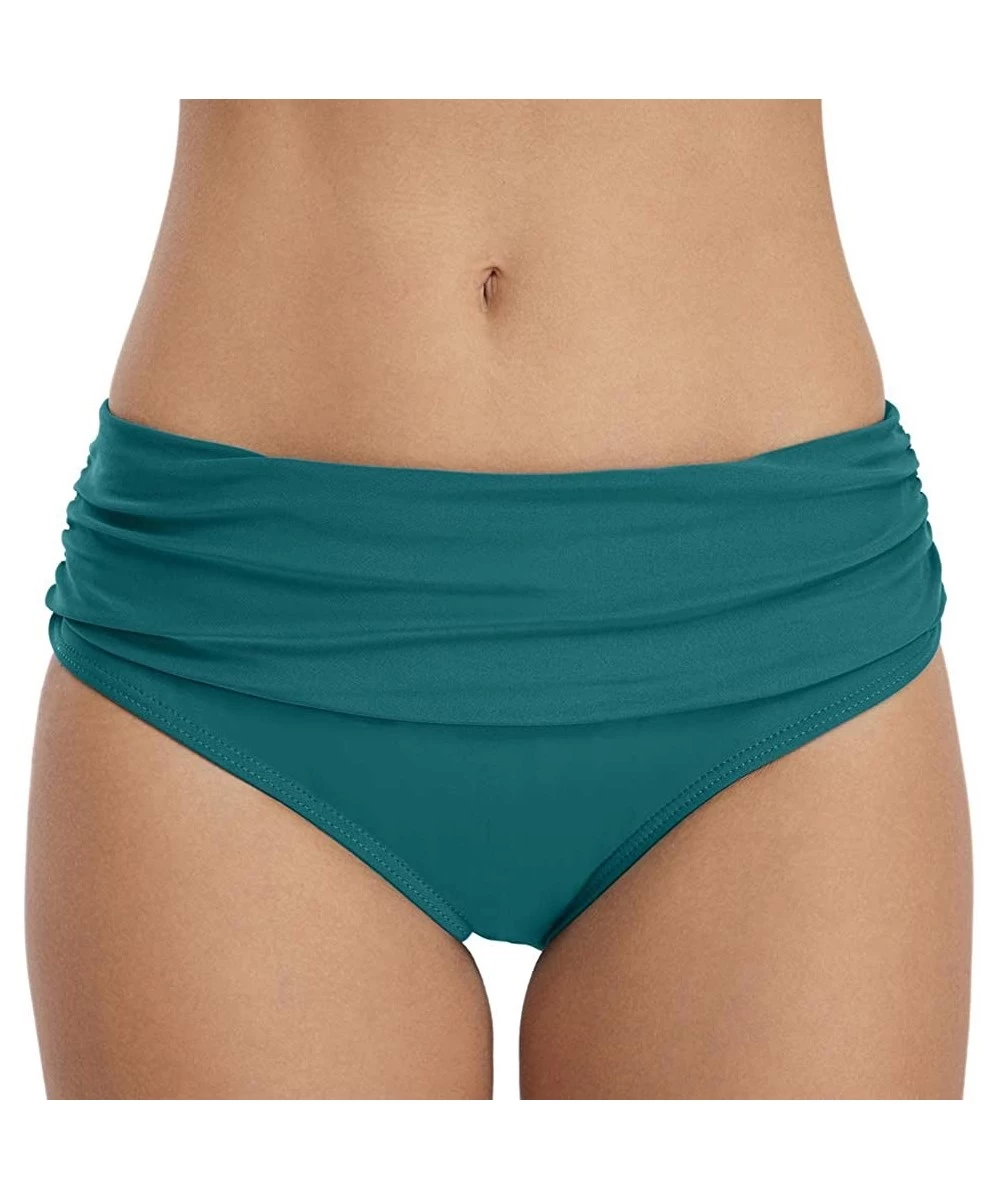 Bottoms Women Swim Shorts Bikini Swimwear Ladies Swimming Pants Bathing Suit Bottoms - 34-green - CP18LD5ITWW