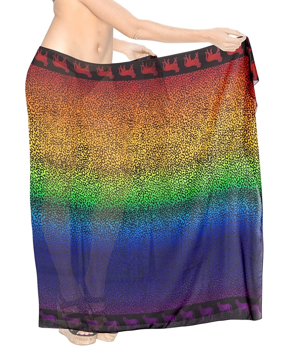 Cover-Ups Women's Swimsuit Cover Up Beach Wrap Skirt Hawaiian Sarongs Full Long D - Multi_z105 - C7193H4MWST