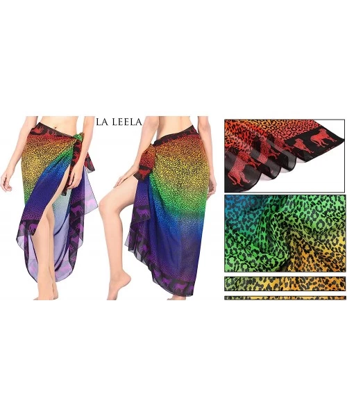 Cover-Ups Women's Swimsuit Cover Up Beach Wrap Skirt Hawaiian Sarongs Full Long D - Multi_z105 - C7193H4MWST