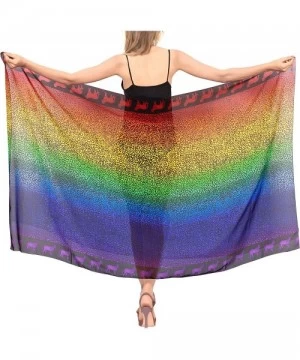 Cover-Ups Women's Swimsuit Cover Up Beach Wrap Skirt Hawaiian Sarongs Full Long D - Multi_z105 - C7193H4MWST