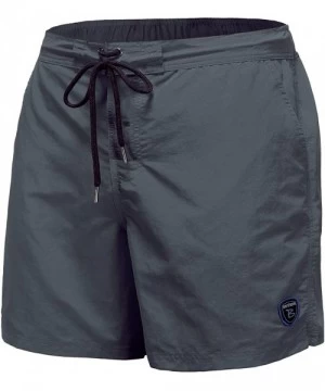 Board Shorts Men's Swim Trunks Quick Dry Beach Shorts with Pockets - Grey - CP18XOAYGHH