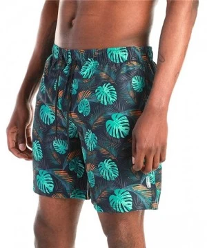 Board Shorts Men's Quick Dry Swim Shorts Swimming Bathing Suits Trunks Swimsuits with Drawstring Pockets and Mesh Lining - Te...