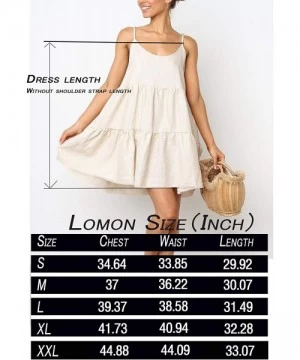 Cover-Ups Spaghetti Strap Dress for Women Pleated Swing Dress Backless Casual Mini Dress - Dbl-dark Blue - CZ19088UGYD