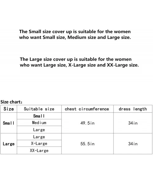 Cover-Ups Beach Coverup Cover Up Women Summer Swim Cover-up Bathing Beachwear Swimwear - Green Small - CI18R8XDICD