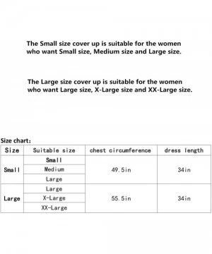 Cover-Ups Beach Coverup Cover Up Women Summer Swim Cover-up Bathing Beachwear Swimwear - Green Small - CI18R8XDICD