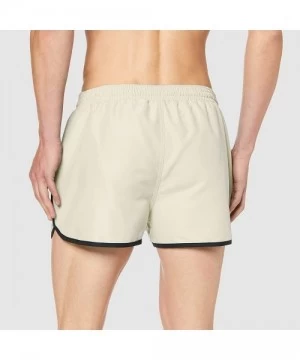 Trunks Men's Bermuda Length Swim Shorts - White - CV18LGEK50Z