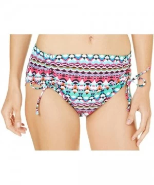 Bottoms Women's Geo Stripe Adjustable Hipster Bikini Bottom - Multi - CL12LDQIKET