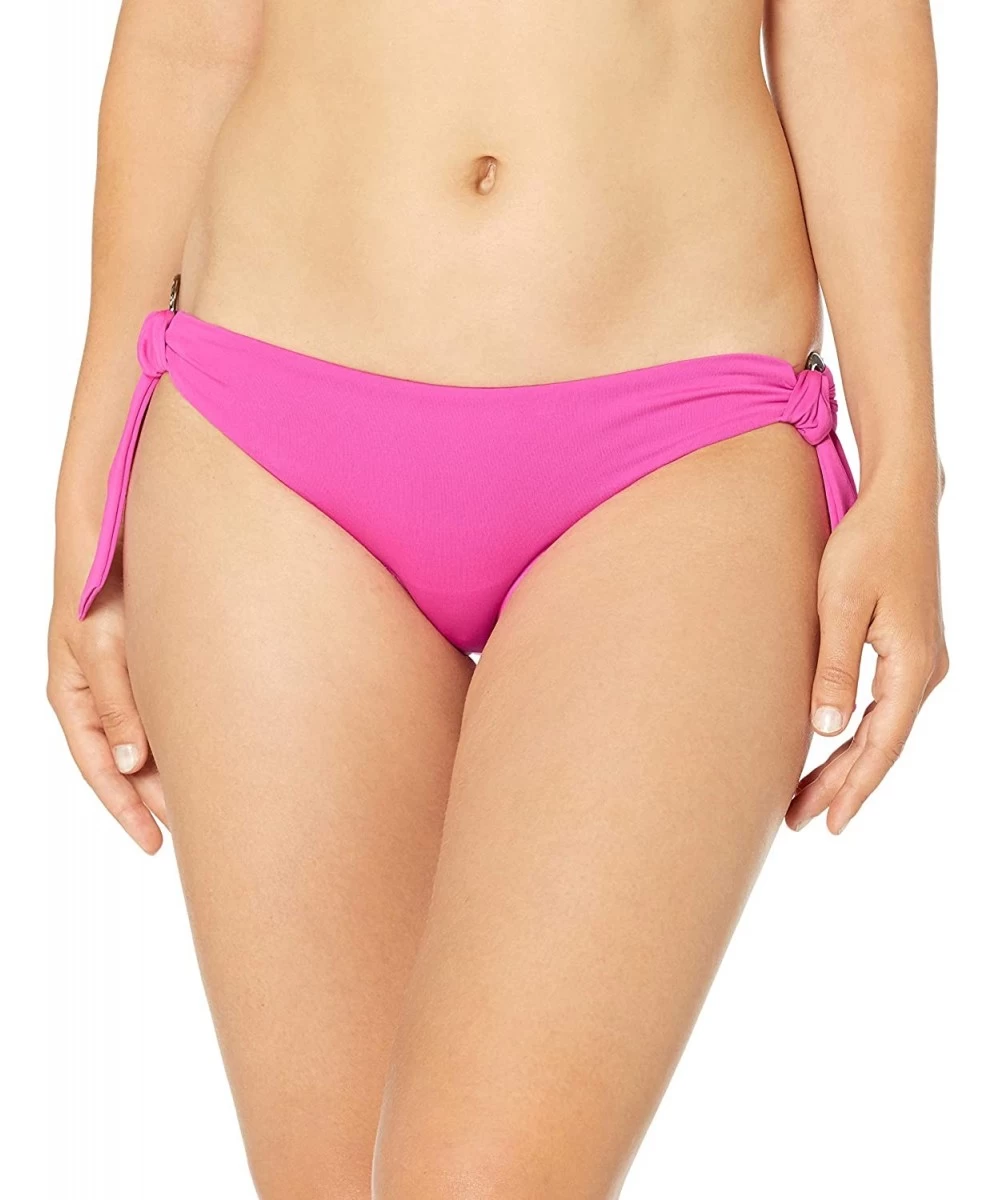 Tankinis Women's Loop Side Hipster Bottom Swimsuit - Active Ultra Pink - CS18QDEWI6R