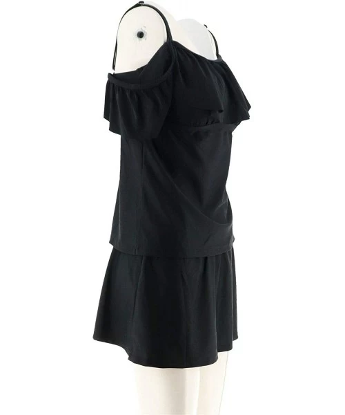 Tankinis Isaac Mizrahi Convertible Tankini Skirt A303187 - Black - CN18NTCWSAD