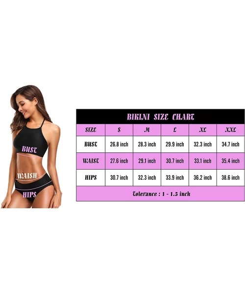 Sets Black and White American Flag Sexy Two Piece Bikini Swimsuit Swimwear Set for Women - Los Angeles Flag - CW18QW069GO