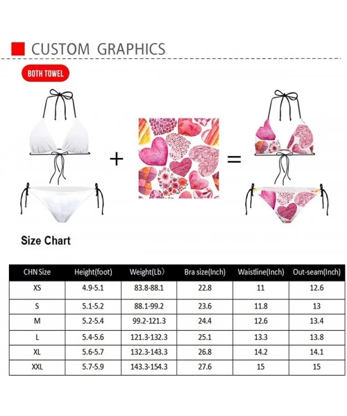 Sets Women Floral Bikini Swimsuits Halter Triangle Bikini Set Tie Neck Side - Pattern 03 - C318QNC5US5