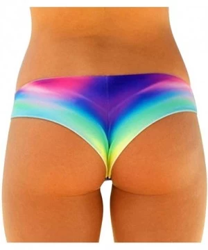 Tankinis Ladies Printed Thong Sexy Bikini Bottoms Bathing Beach Wear for Women Summer Swimsuit - Multi Color - CA196UKUH9Z