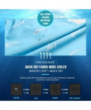 Trunks Mens Swim Trunks Quick Dry Swim Shorts with Mesh Lining Funny Swimwear Bathing Suits - Sky Blue - CP187TU7EUL