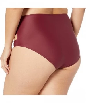 Bottoms Plus Size Bikini Bottom - Raisin Cut Out - CY185NQQ9UC