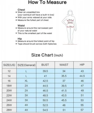 One-Pieces Women's Plus Size Swimsuits Shaping Body One Piece Swim Dresses Print Swimwear - Firefly - CH18WQ5COMH