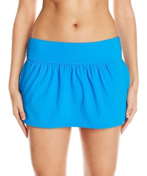 Cover-Ups Women's Cover Up Pocket Skirt - Deep Cobalt - C812811HHBL