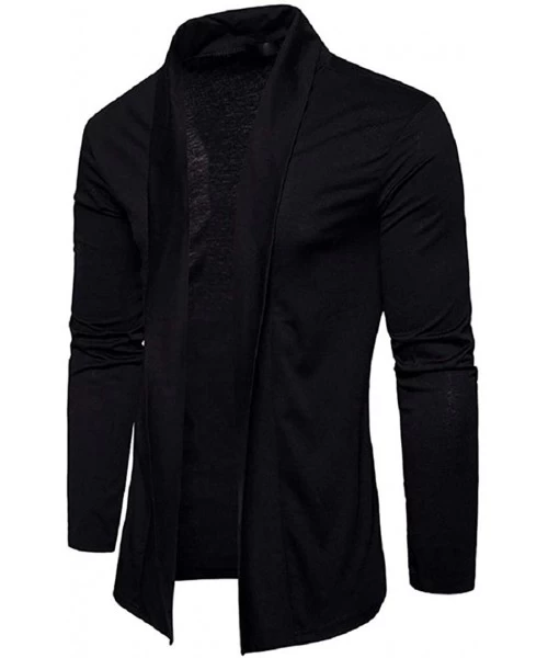 Rash Guards Mens Pure Color Jackets Long-Sleeve Slim-Fit Simple Cardigan Fashion Thin Coat Casual Blazer Tops Masculinous Gif...