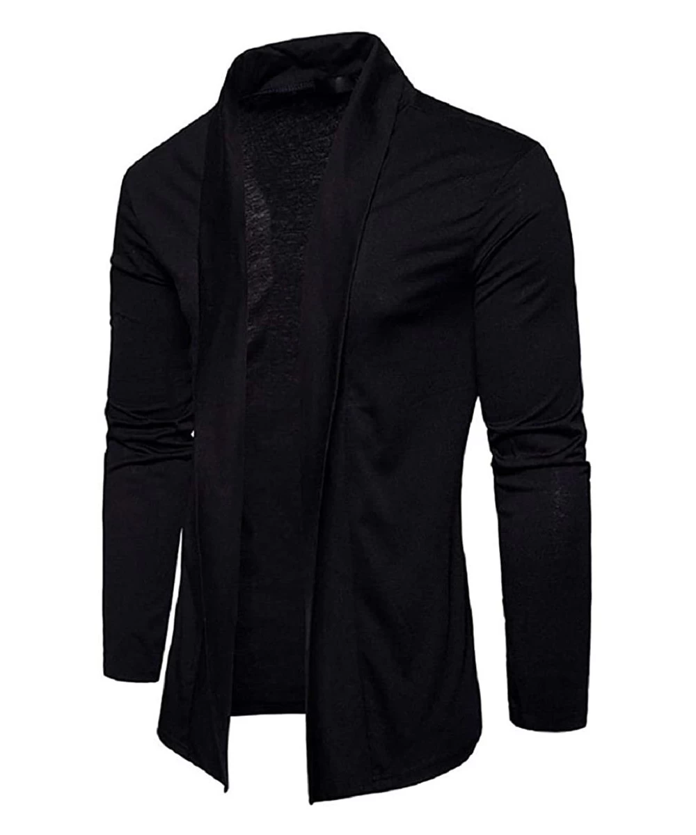 Rash Guards Mens Pure Color Jackets Long-Sleeve Slim-Fit Simple Cardigan Fashion Thin Coat Casual Blazer Tops Masculinous Gif...