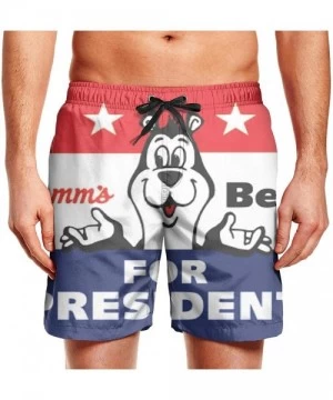 Board Shorts Men's Swim Trunks Summer Beach Shorts Slim Fit Board Shorts-Funny Beer - White-3 - CS18UNLYG4R