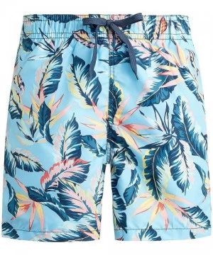 Trunks Men's Riviera Swim Trunks - Coastline Alaska Blue - CK194DEHXZ4