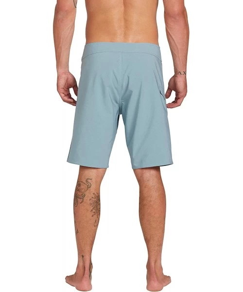 Board Shorts Men's Lido Solid Mod 20" Boardshort - Cool Blue - CK18Z3R0YYC