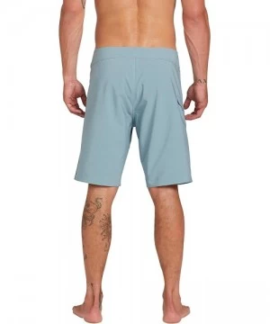 Board Shorts Men's Lido Solid Mod 20" Boardshort - Cool Blue - CK18Z3R0YYC