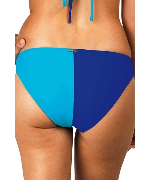 Tankinis Blue Santa Cruz Color Block Low Rider Bikini Bottom Size M - CZ187KW8CWD