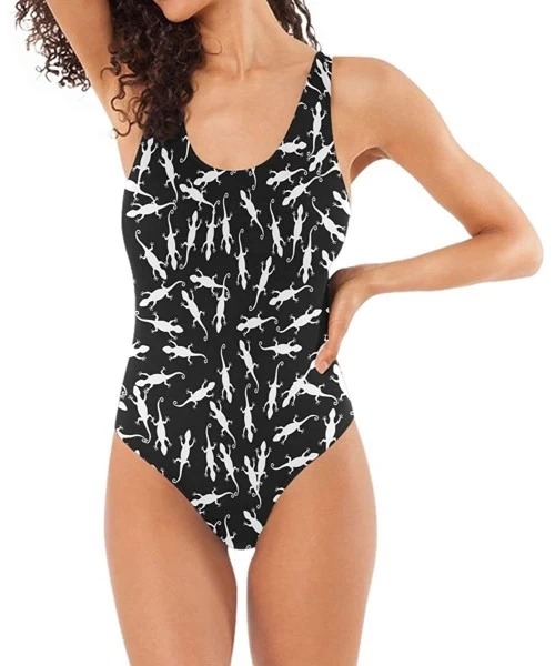 One-Pieces One Piece Swimsuit Cute Pandas Backless Swimwear Beach Bathing Suits for Teens Girls Women - Design 12 - C7199KU0UWQ