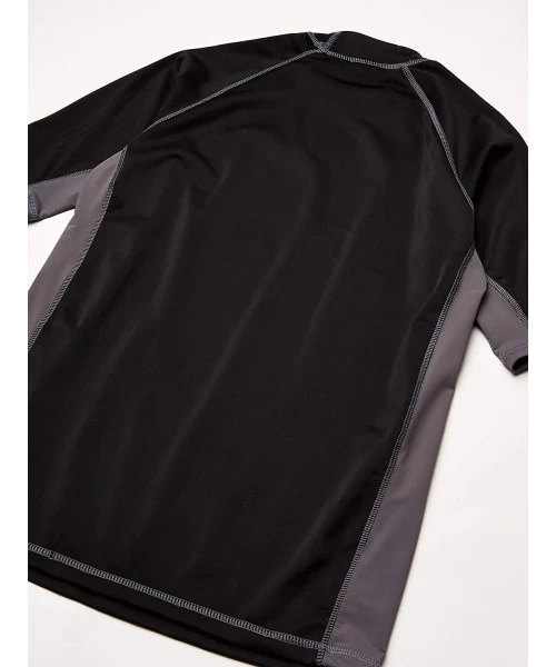 Rash Guards Men's Fiji UPF 50+ Rashguard - Viper Black - CJ12O8QEVUW