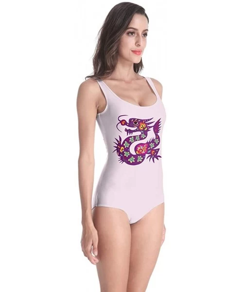 One-Pieces Women's Sexy One-Piece Swimsuits Bikini - Dragon - CK18QY0XIK2