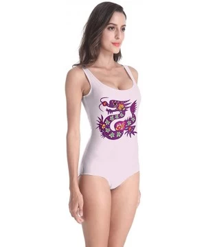 One-Pieces Women's Sexy One-Piece Swimsuits Bikini - Dragon - CK18QY0XIK2