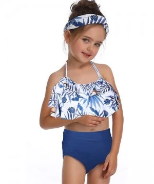 Tankinis Women Two Pieces Swimsuit Ruffle Swimwear Kids Girls Bikini Bathing Suit Mommy and Me Matching Family Beachwear Sets...