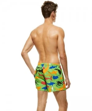 Board Shorts Mens Sports Surfing Short Swimwear Board Shorts - 81304 Light Green - CU18G8YL4YH