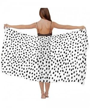 Cover-Ups Women Fashion Shawl Wrap Summer Vacation Beach Towels Swimsuit Cover Up Polka Dot Structure With Scattered Pieces -...