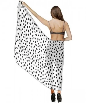 Cover-Ups Women Fashion Shawl Wrap Summer Vacation Beach Towels Swimsuit Cover Up Polka Dot Structure With Scattered Pieces -...