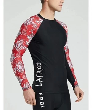 Rash Guards Men's Long Sleeve UPF 50+ Baselayer Skins Performance Fit Compression Rash Guard-CLY02C - Steering - CZ18IK2OECY