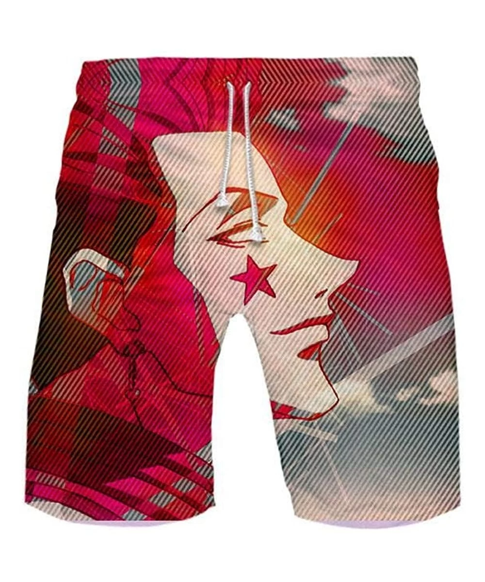 Board Shorts Hisoka 3D Print Trend Casual Shorts for Men and Women Summer Beach Truck Shorts - B Style - CH18U69STMA