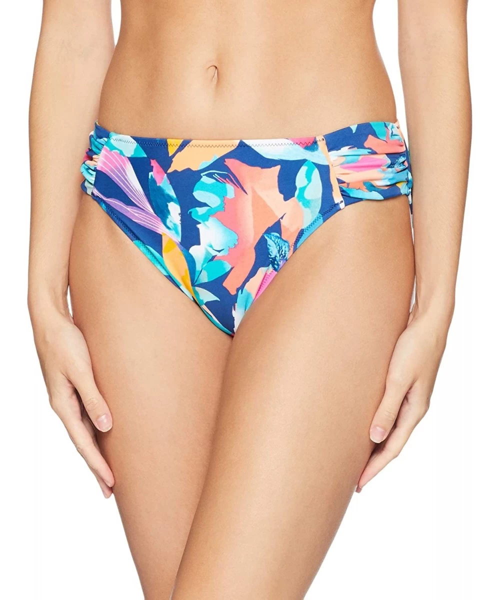 Tankinis Women's Side Tab Swimsuit Bottom - Bermuda Breeze Multi - CQ180WIRALK