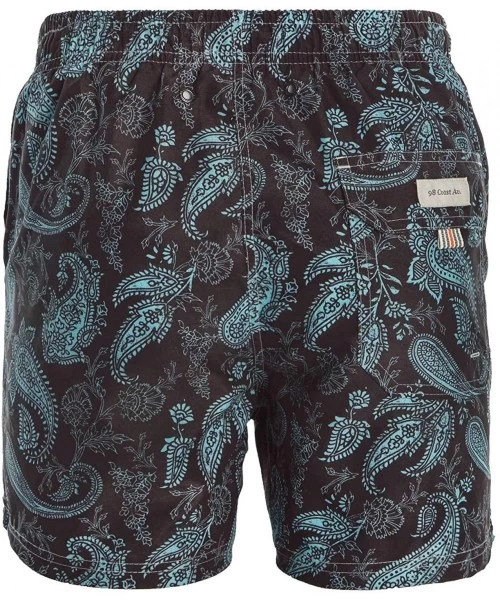 Trunks Men's Swim Trunks - Slim Fit European Style Quick Dry Designer Beach Shorts Jungle Collection (XS-XXXL) - Splash - C31...