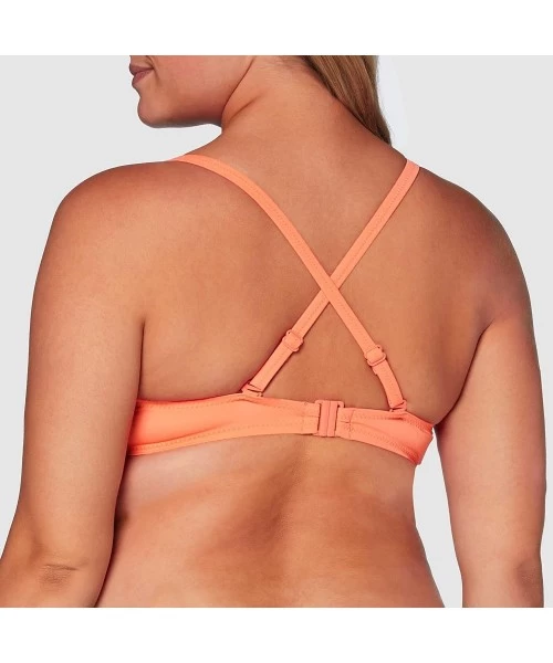 Tops Getaway Convertible Bikini Top - Coral - C718A0KS2EH