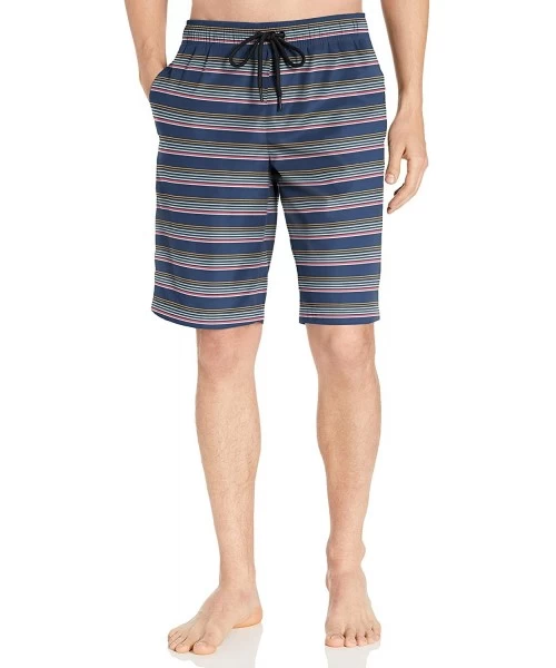 Trunks Men's 11" Inseam Swim Trunk - Navy Multi Stripe - CQ18KSDD7NG