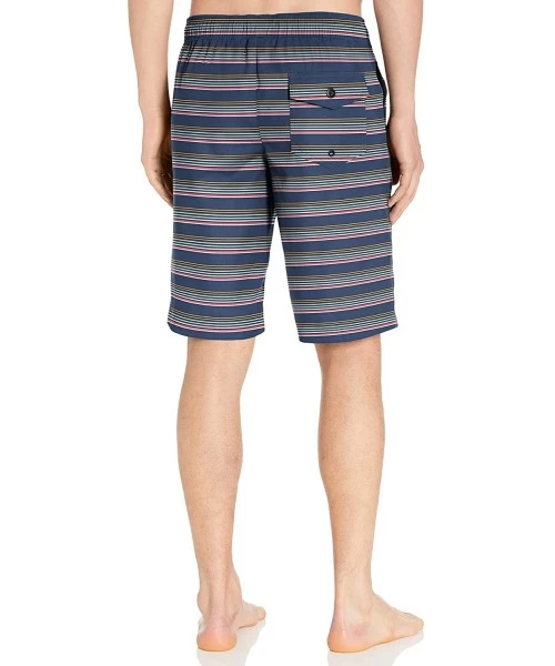 Trunks Men's 11" Inseam Swim Trunk - Navy Multi Stripe - CQ18KSDD7NG