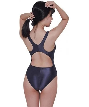 One-Pieces Sexy Leotards Women Japanese Swimwear High Cut One Piece Suit Female Bather Bathing Summer Suit Swim - Gray - CY18...