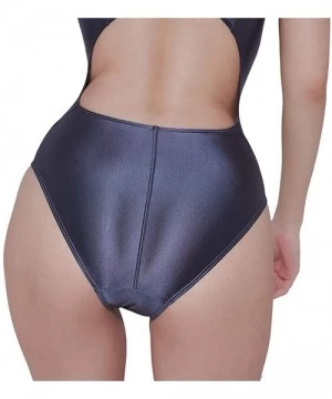 One-Pieces Sexy Leotards Women Japanese Swimwear High Cut One Piece Suit Female Bather Bathing Summer Suit Swim - Gray - CY18...