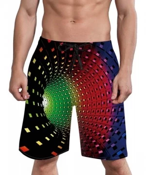 Trunks Mens 3D Swim Trunks Quick Dry Summer Underwear Surf Beach Shorts Elastic Waist with Pocket Drawstring - Multicolor-08 ...