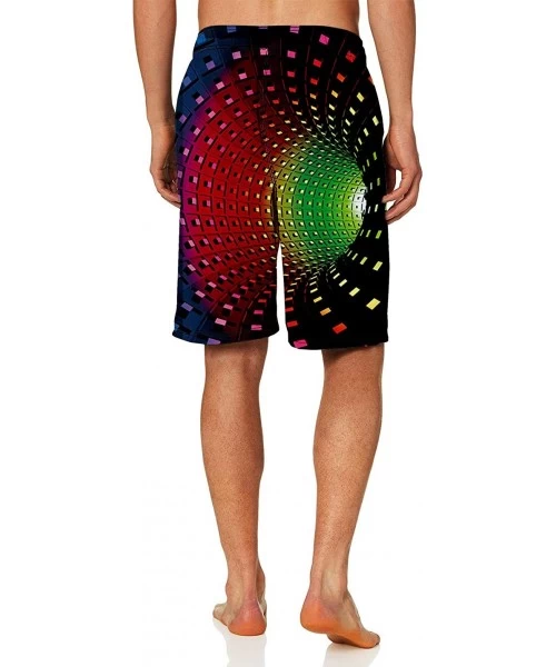 Trunks Mens 3D Swim Trunks Quick Dry Summer Underwear Surf Beach Shorts Elastic Waist with Pocket Drawstring - Multicolor-08 ...