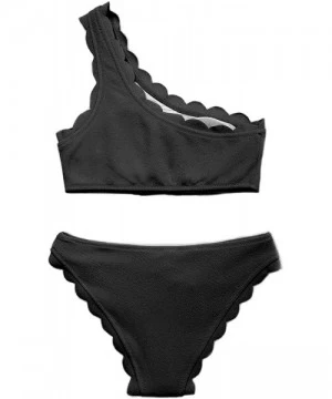 Sets Swimsuits for Women Two Piece Bathing Suits Womens Bikini Swimsuit - Black - CN1944OWG44